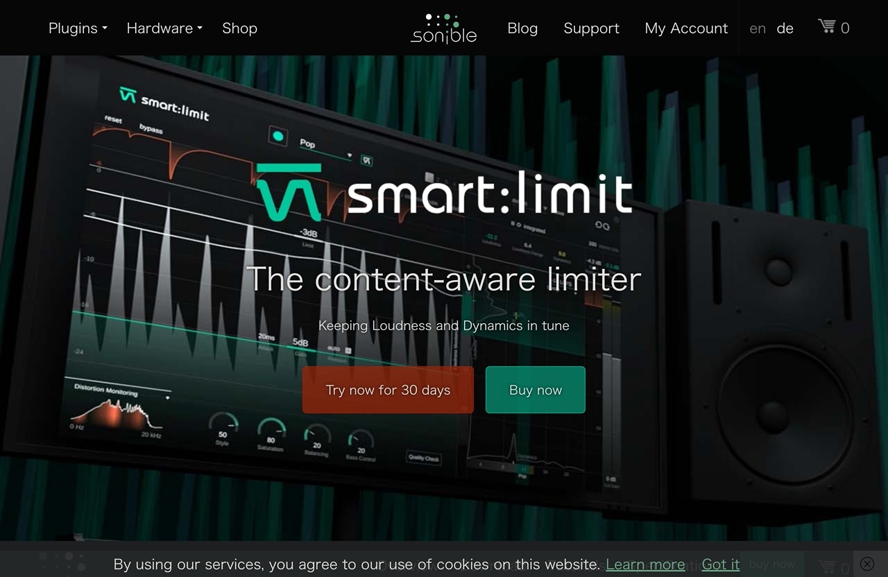 smart:limit - the content-aware limiter - mixing with the power of AI - sonible