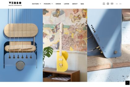 Electric Guitars with freely movable Pickups - Verso Musical instruments