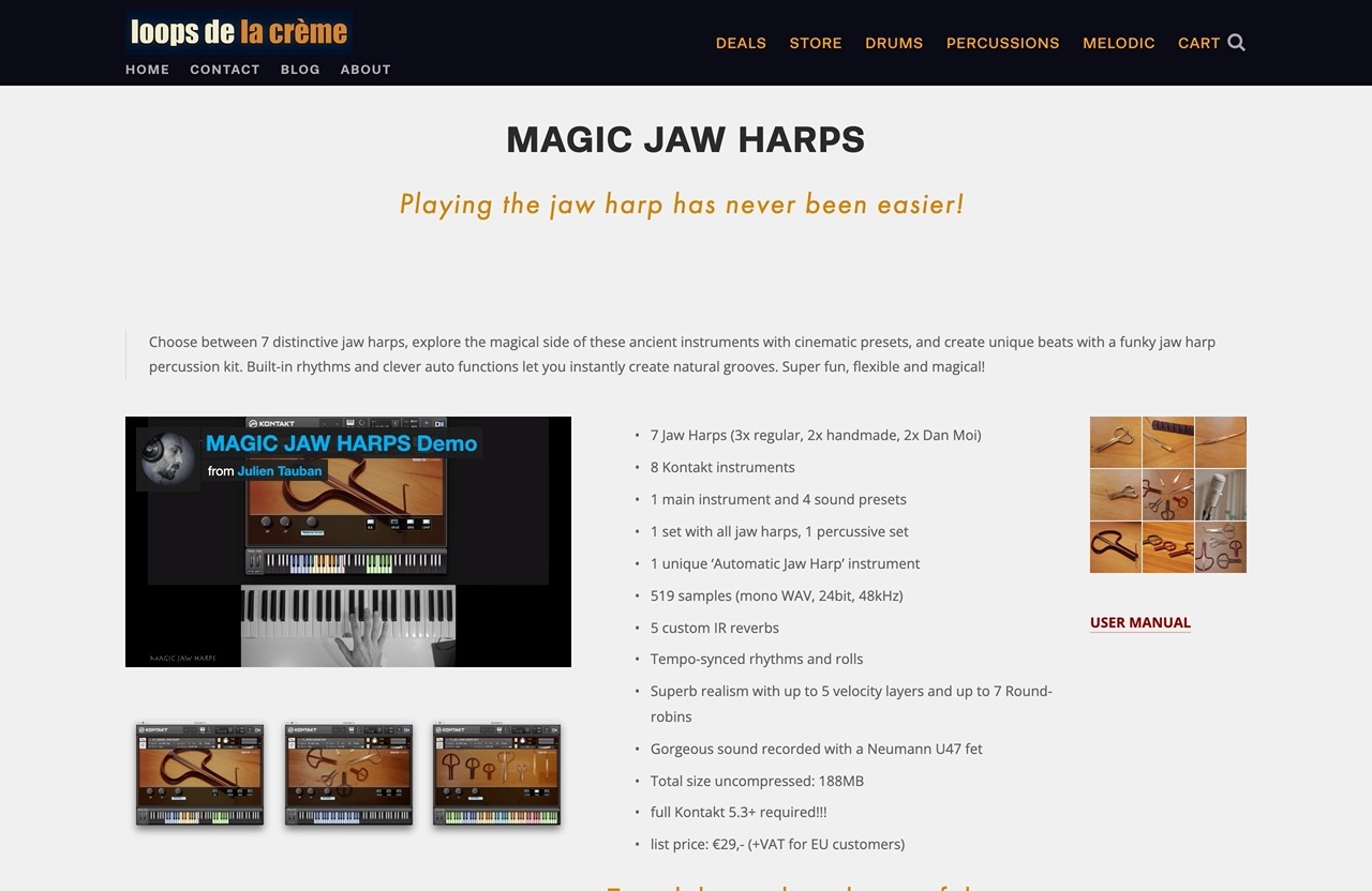 MAGIC JAW HARPS — loops de la crème