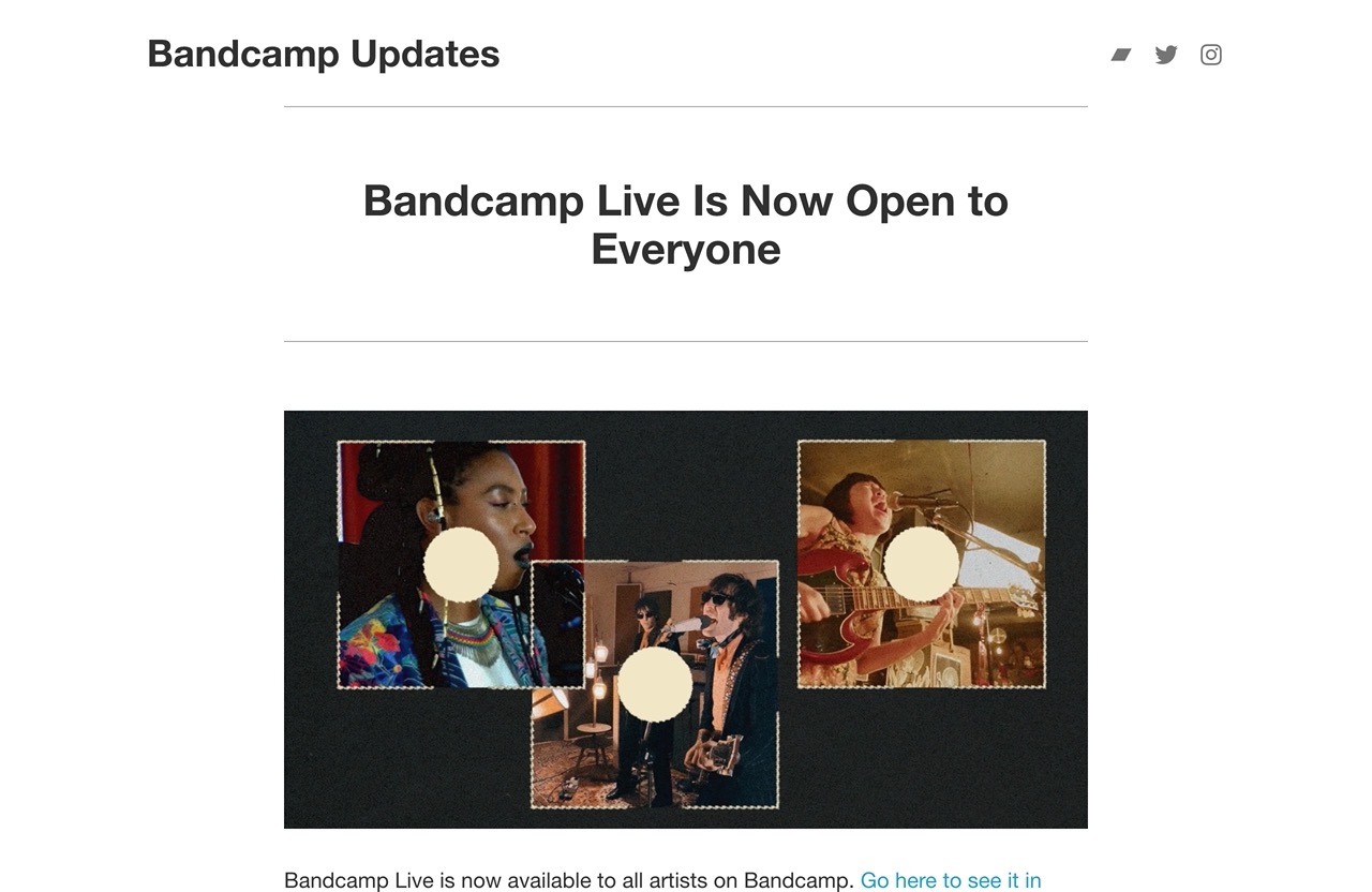 Bandcamp Live Is Now Open to Everyone – Bandcamp Updates