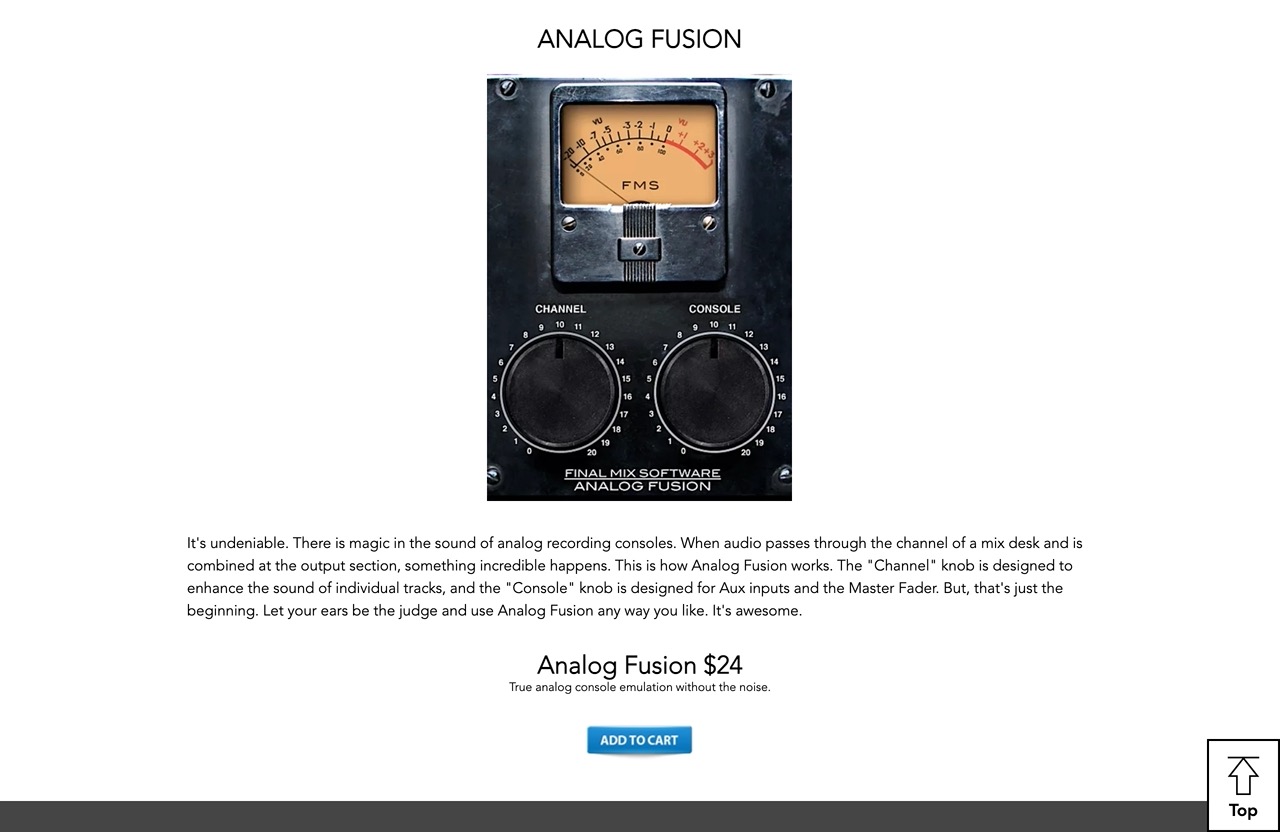 Analog Fusion Plugin | Final Mix Software