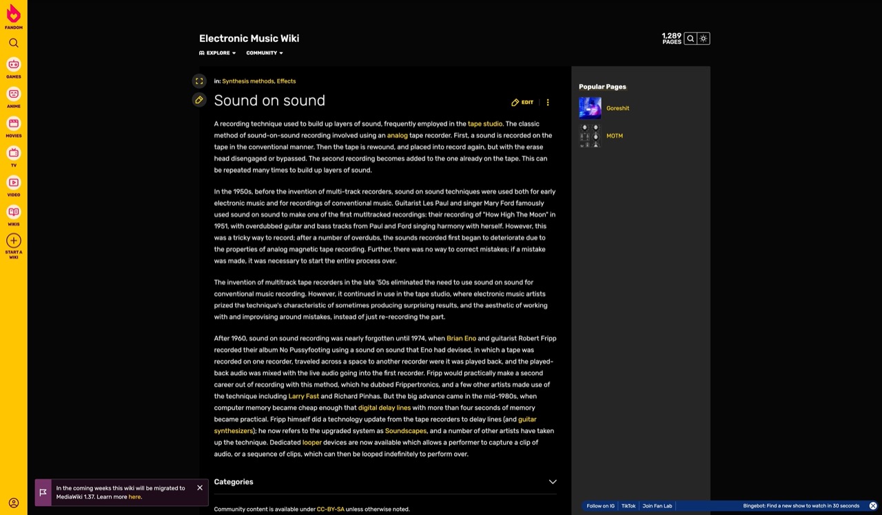 Sound on sound | Electronic Music Wiki | Fandom