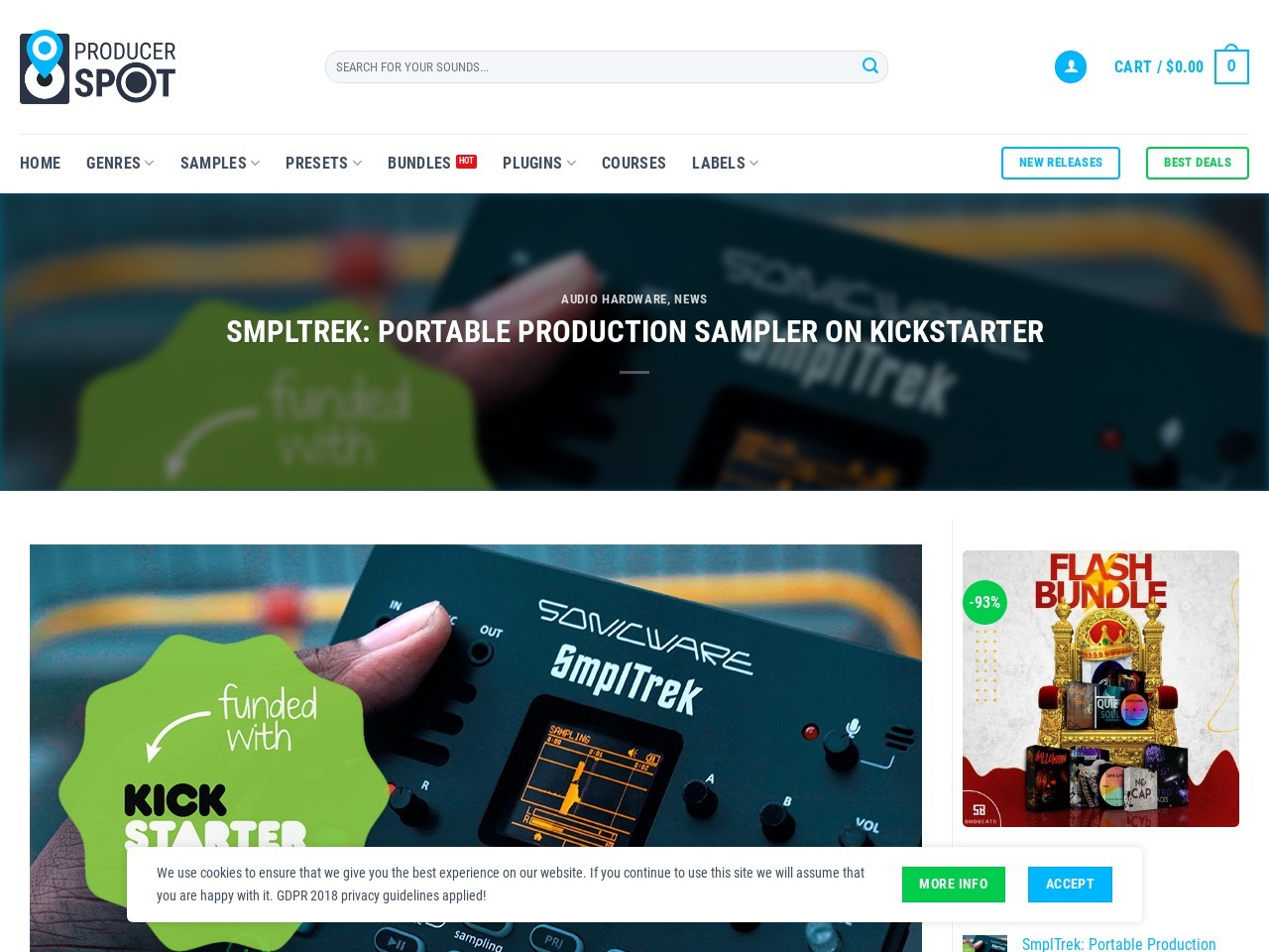 SmplTrek: Portable Production Sampler on Kickstarter • Producer Spot
