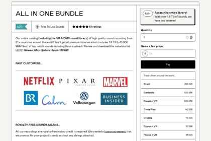 Free to Use “All in One Bundle” – 膨大なフィールドレコーディング集