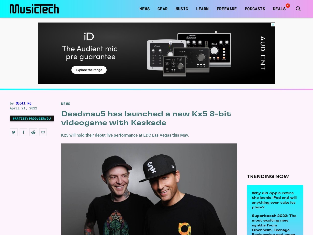 Deadmau5 has launched a new Kx5 8-bit videogame with Kaskade | MusicTech