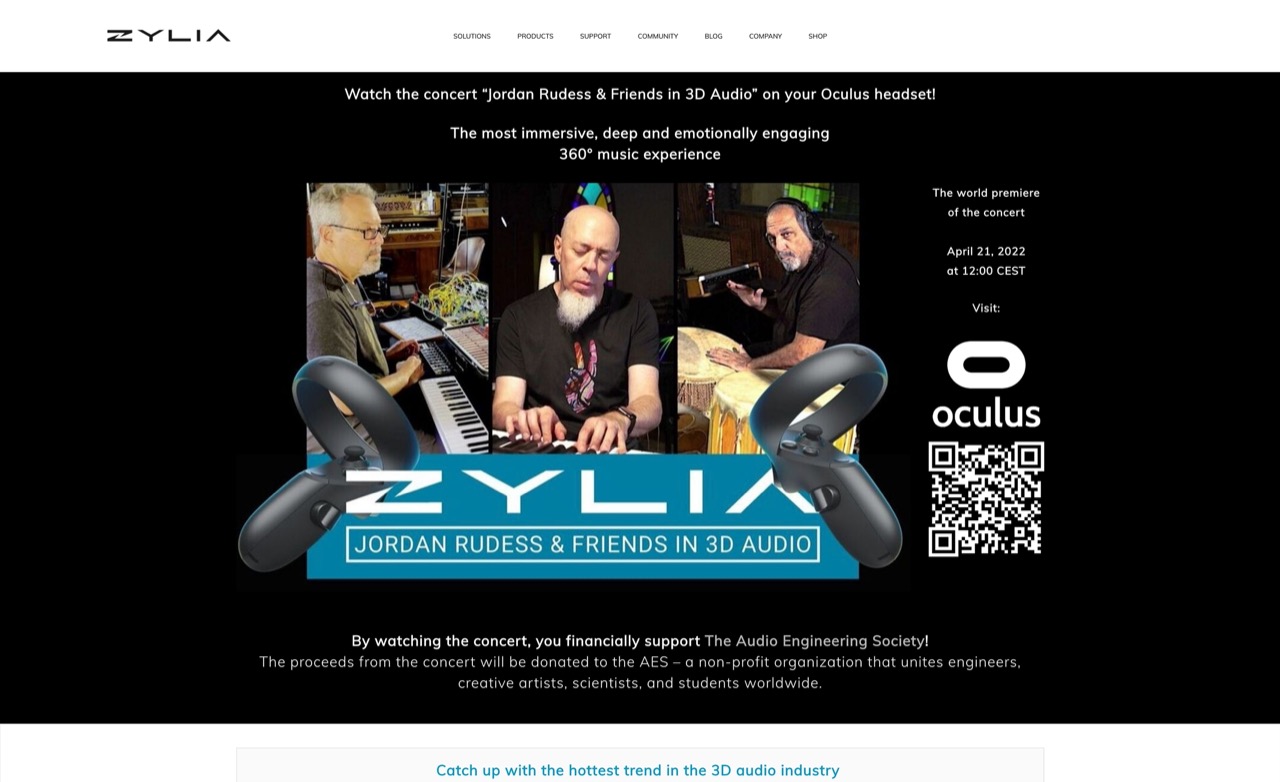 Jordan Rudess And Friends In 3D Audio - ZYLIA - 3D AUDIO RECORDING & POST-PROCESSING