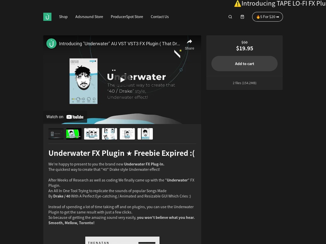 Underwater FX Plugin ★ Freebie Expired :( - Thenatan Official Store
