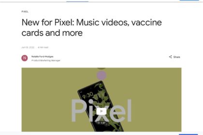 New for Pixel: Music videos, vaccine cards and more