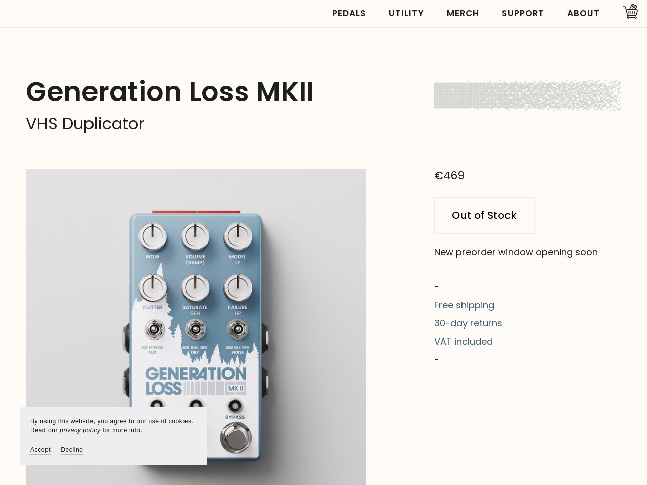 Generation Loss MKII — Chase Bliss EU