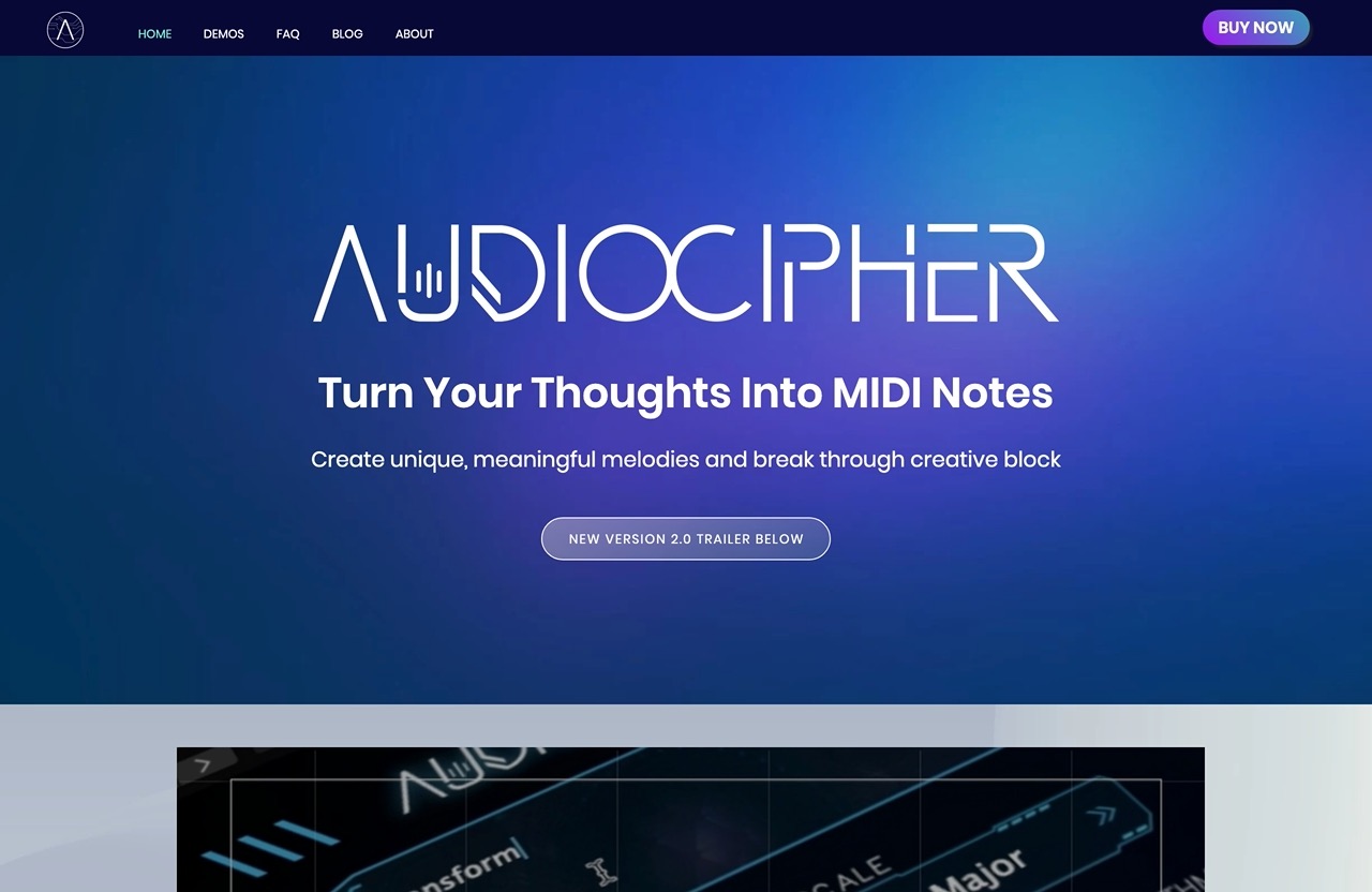 Audiocipher - Melody Generator Plugin