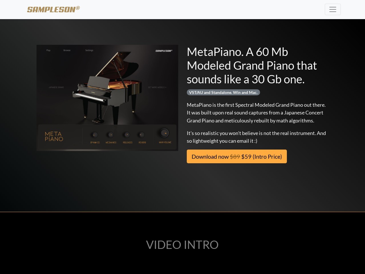 MetaPiano. The first Spectral Modeled Grand Piano | Sampleson