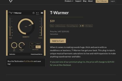 Techivation T-Warmer | Musical Sound Warmer Saturation Plugin