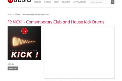 F9 KICK! - Contemporary Club and House Kick Drums – F9 Audio