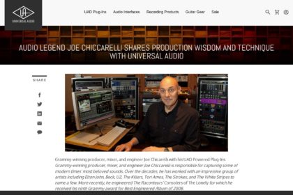 Audio Legend Joe Chiccarelli Shares Production Wisdom and Technique with Universal Audio | Universal Audio