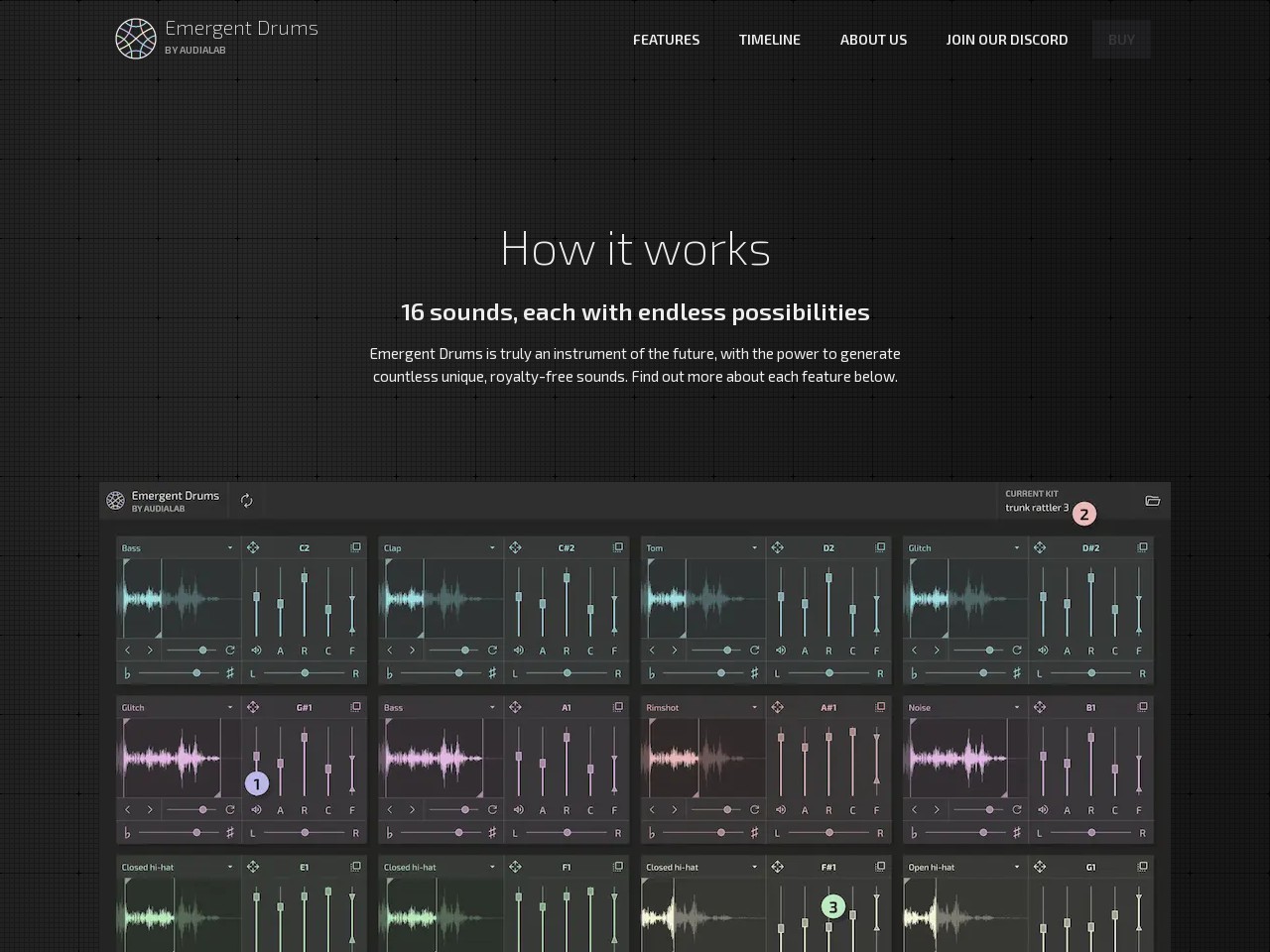 Emergent Drums by Audialab - Generate infinite, royalty-free, drum samples with AI