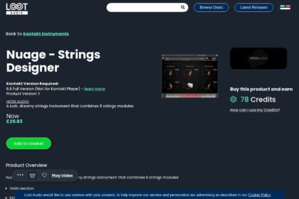 HÖSS Audio “Nuage – Strings Designer”