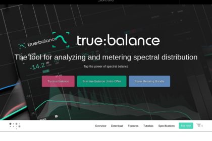 true:balance - the metering plug-in for spectral balance - sonible