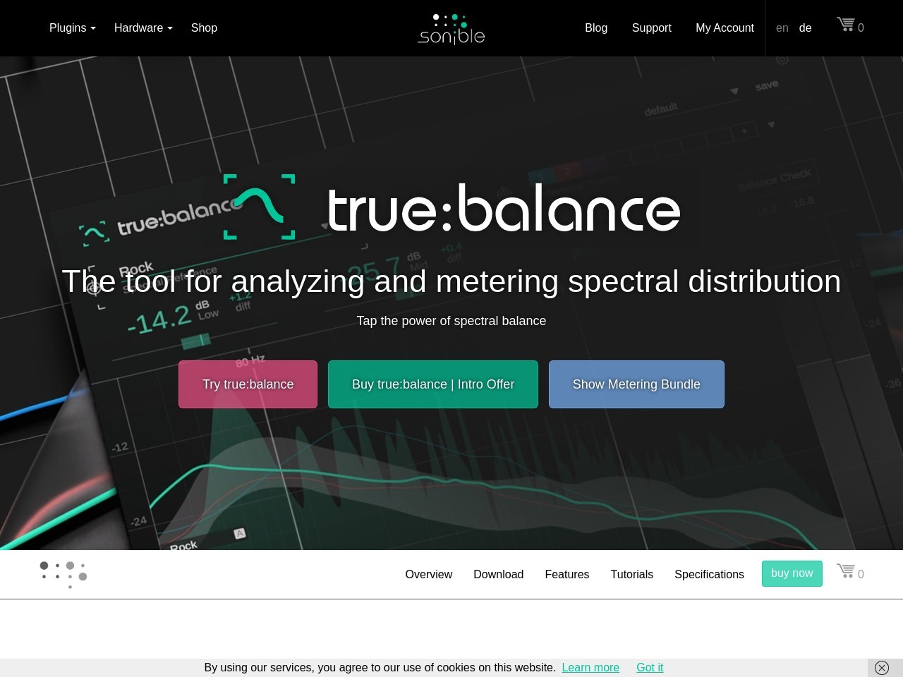 true:balance - the metering plug-in for spectral balance - sonible