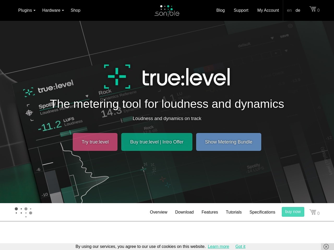 true:level - The plug-in for measuring loudness and dynamics - sonible