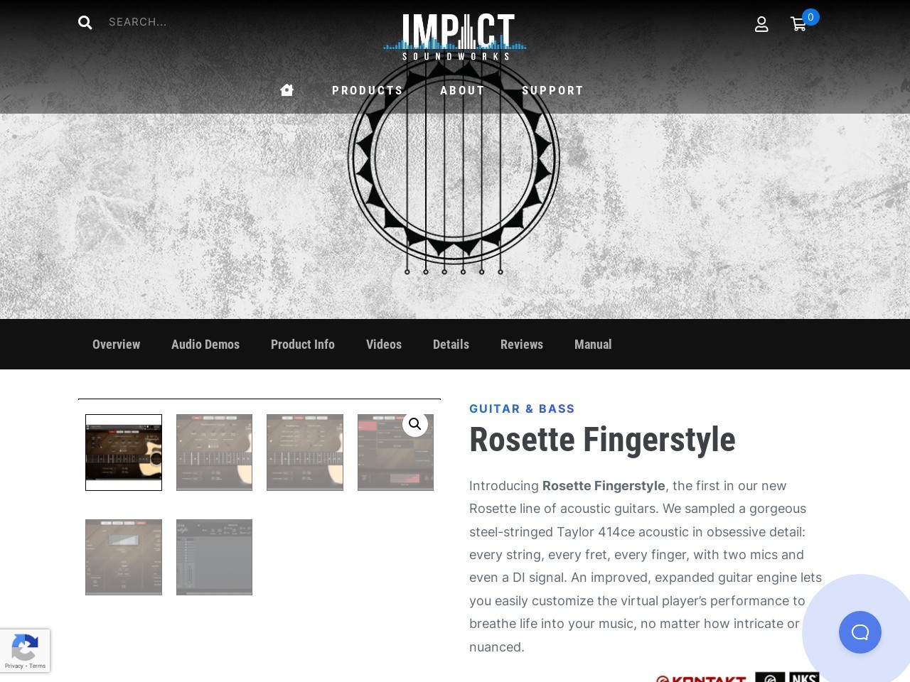 Rosette Fingerstyle (VST, AU, AAX) Virtual Acoustic Guitar