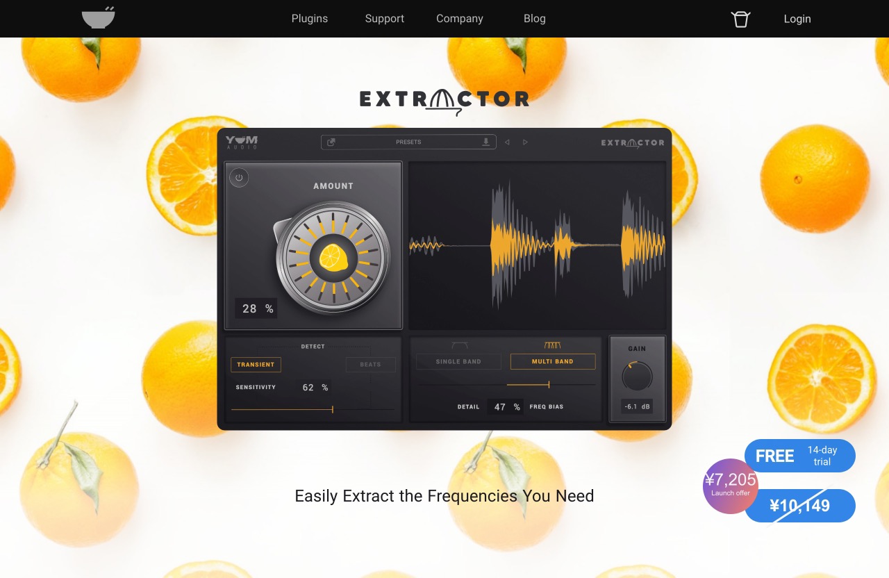 Extractor by Yum Audio — Easily Extract the Frequencies You Need.