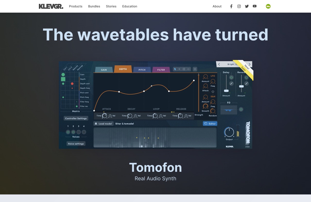 Tomofon - Real Audio Synth