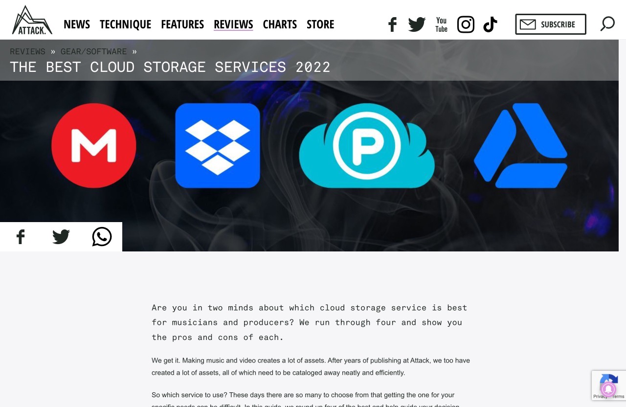 The Best Cloud Storage Services 2022 - Attack Magazine