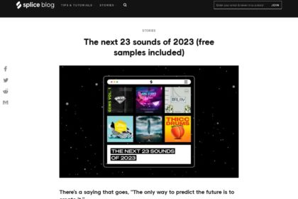 Splice Blog に2023年の傾向と対策が