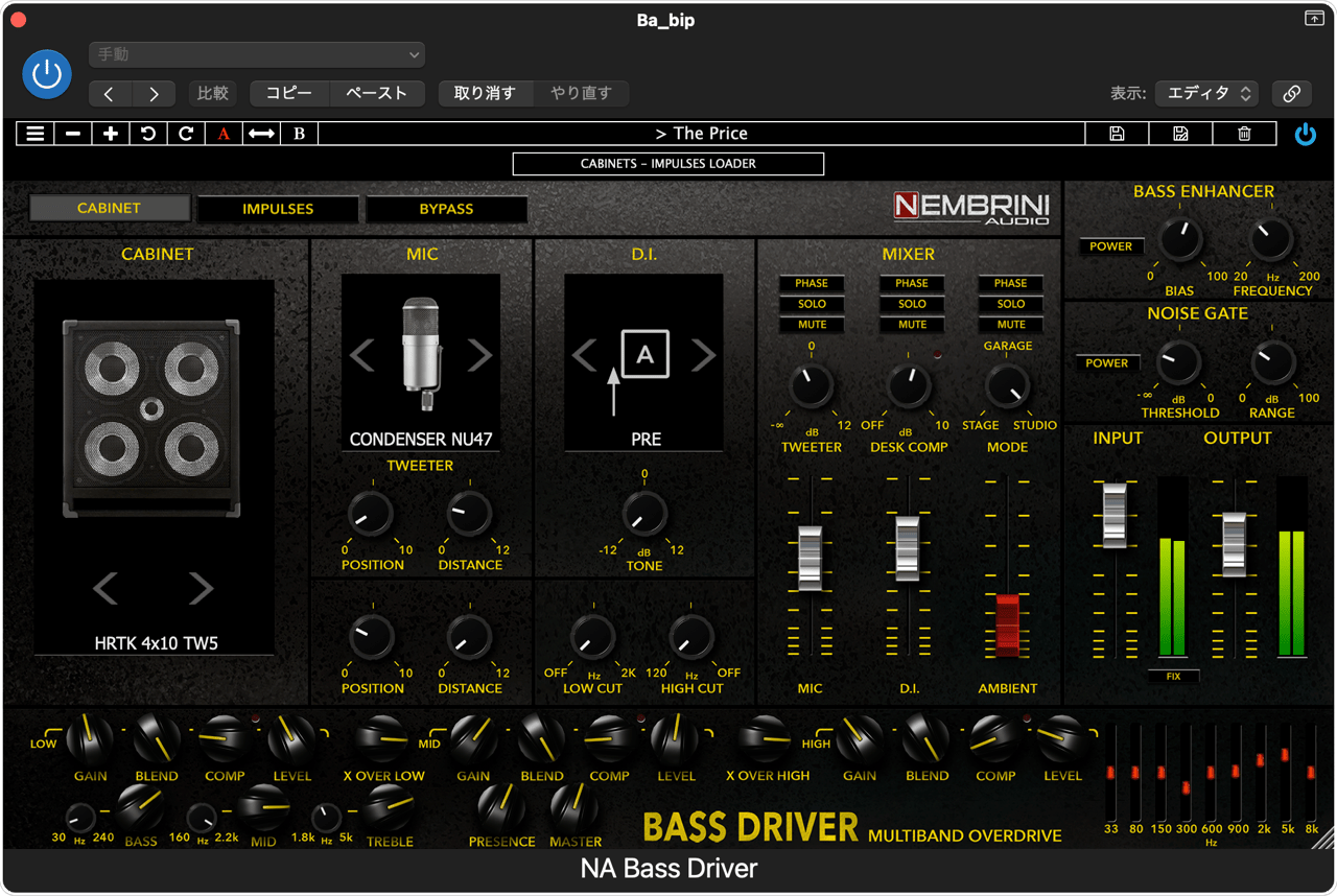 Bass Driver Multiband Overdrive Bass Amplifier – Nembrini Audio