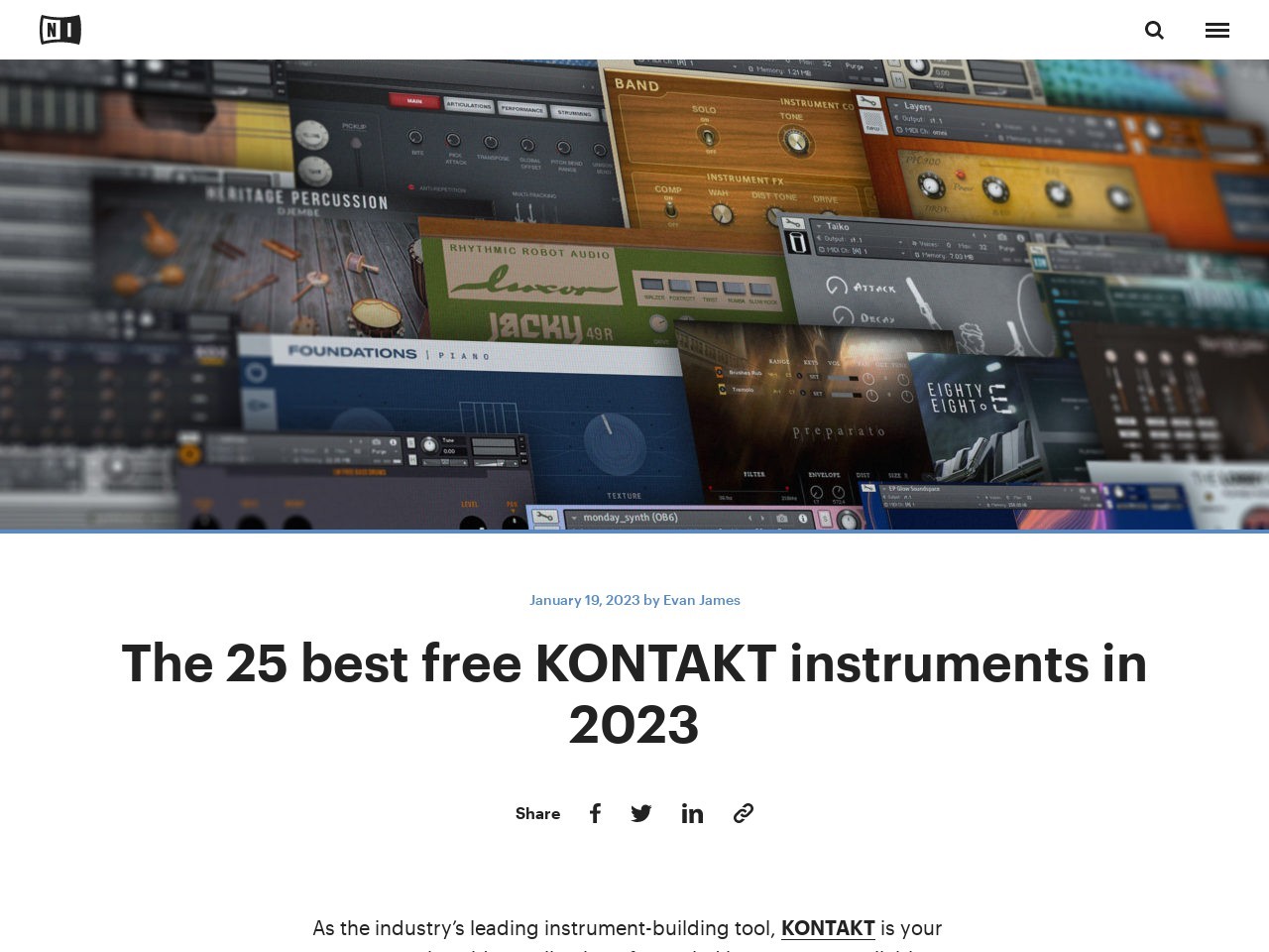 The 25 best free KONTAKT instruments in 2023 | Native Instruments Blog