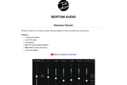 Bertom Audio - Denoiser Classic