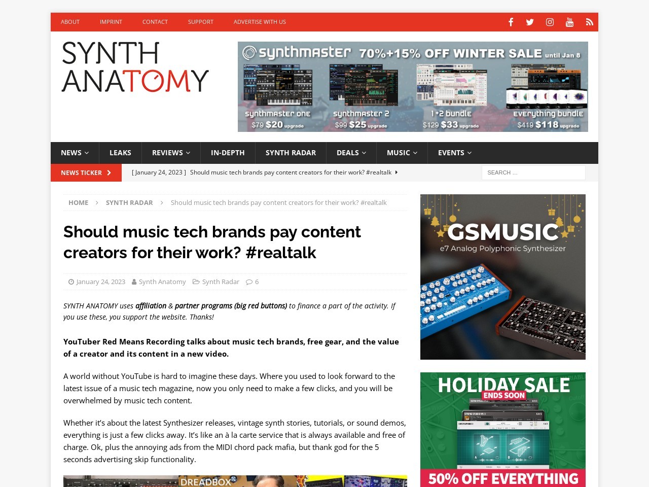 Should music tech brands pay content creators for their work?