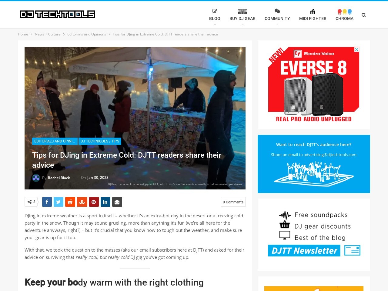 Tips for DJing in Extreme Cold: DJTT readers share their advice - DJ TechTools
