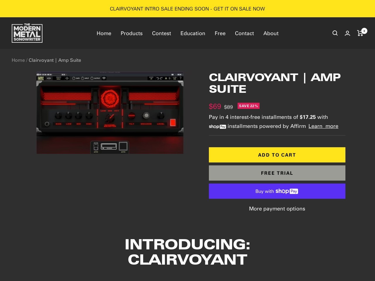 Clairvoyant | Amp Suite | Modern Metal Songwriter