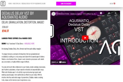Dedalus Delay VST by Aqusmatiq Audio - Isotonik Studios