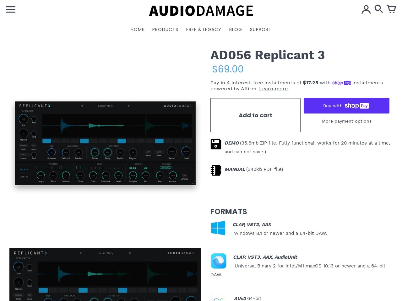 AD056 Replicant 3 – Audio Damage