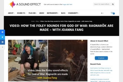 Video: How The Foley Sounds For God Of War: Ragnarök Are Made - With Joanna Fang | A Sound Effect