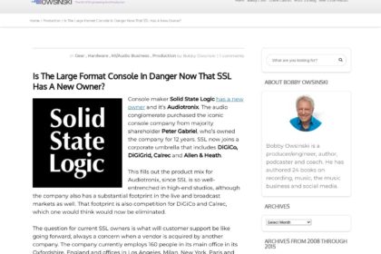 SSLがHarrison Consoleを買収