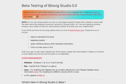 “Bitwig Studio 5”