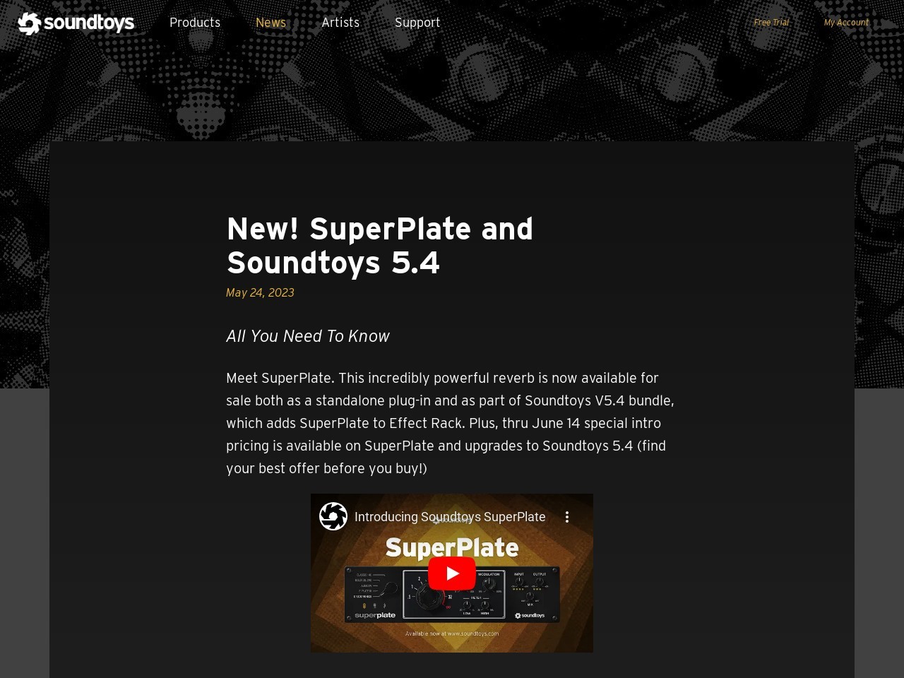 New! SuperPlate and Soundtoys 5.4 - Soundtoys
