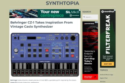 Behringer CZ-1 Takes Inspiration From Vintage Casio Synthesizer – Synthtopia