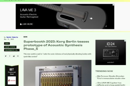 Superbooth 2023: Korg teases Acoustic Synthesis Phase_5 prototype