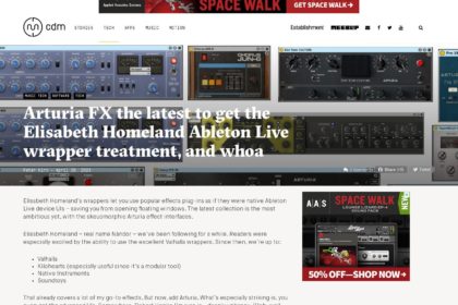 Arturia FX the latest to get the Elisabeth Homeland Ableton Live wrapper treatment, and whoa - CDM Create Digital Music