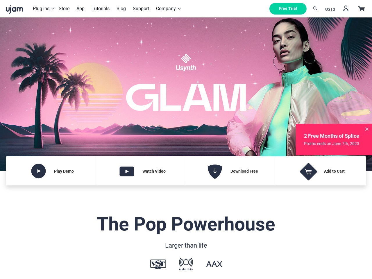 Usynth Glam | The Pop Powerhouse | UJAM