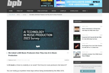 AI Music: How 1500 Music Producers Are Using AI in 2023