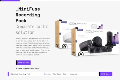 Arturia - MiniFuse Recording Pack - MiniFuse Recording Pack