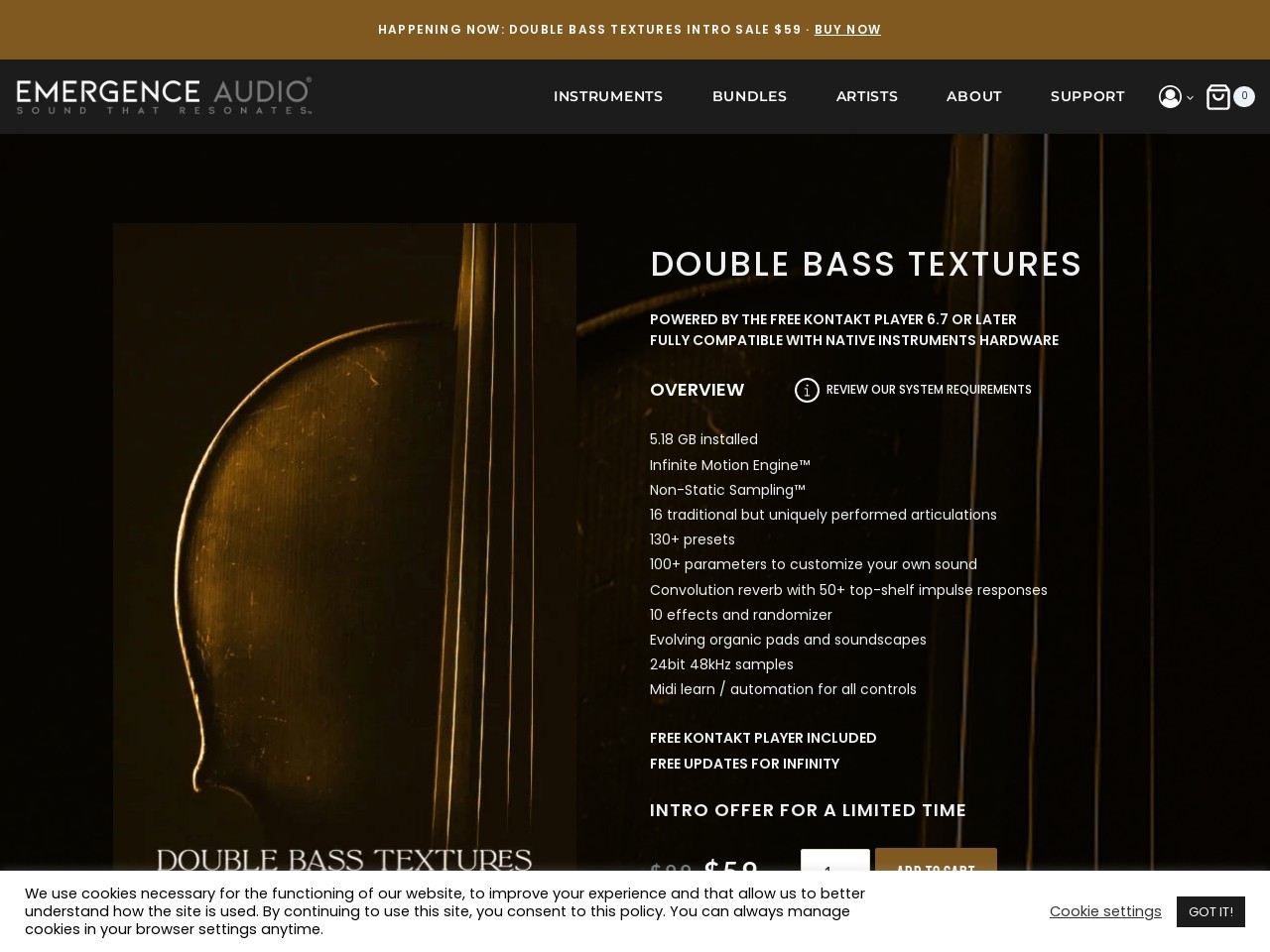 Double Bass Textures - Emergence Audio