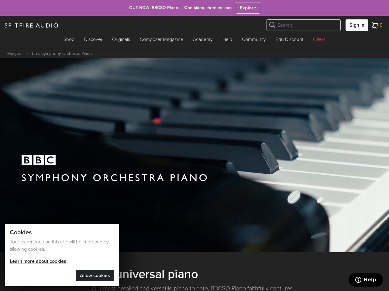 BBC Symphony Orchestra Piano — Spitfire Audio