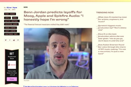 Benn Jordan predicts layoffs for Moog, Apple and Spitfire Audio