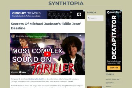 Secrets Of Michael Jackson’s ‘Billie Jean’ Bassline – Synthtopia